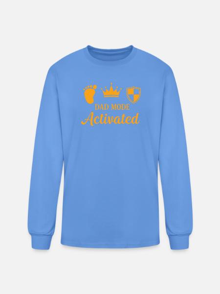 Dad Mode Activated - Men's Long Sleeve T-Shirt - carolina blue