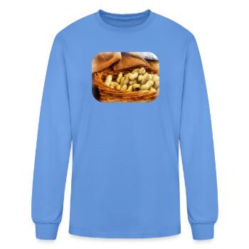 Basket of Peanuts - Men's Long Sleeve T-Shirt - carolina blue - Front