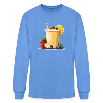 Citrus Berry Smoothie Cup - Men's Long Sleeve T-Shirt - carolina blue - Front