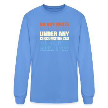 Electronic Music EDM - Men's Long Sleeve T-Shirt - carolina blue - Front