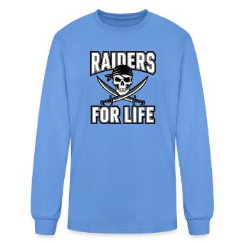 RAIDERS FOR LIFE  - Men's Long Sleeve T-Shirt - carolina blue - Front