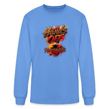 Ne touchez pas aux produits dérivés - T-shirt à manches longues Homme - bleu caroline - Devant