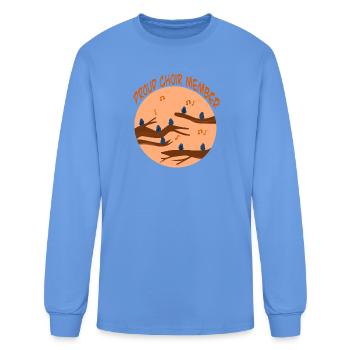 Proud Choir Member Birds Circle - Men's Long Sleeve T-Shirt - carolina blue - Front