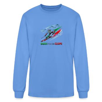 Born for the Slope - Men's Long Sleeve T-Shirt - carolina blue - Front