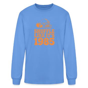 Shuffle Like It's 1985 - Men's Long Sleeve T-Shirt - carolina blue - Front