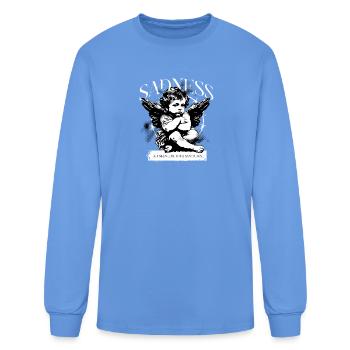 Silent Sanctuary Cherub - Men's Long Sleeve T-Shirt - carolina blue - Front