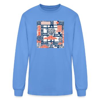 Lattice Garden Lanterns - Men's Long Sleeve T-Shirt - carolina blue - Front
