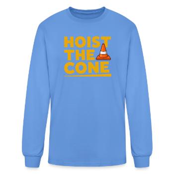 Hoist The Cone - Men's Long Sleeve T-Shirt - carolina blue - Front