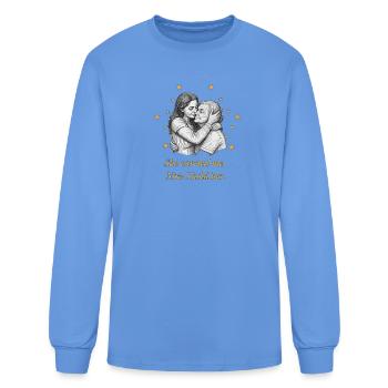 She Carried Me, Now I Hold Her - Men's Long Sleeve T-Shirt - carolina blue - Front