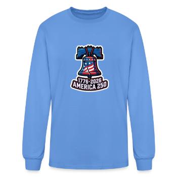 Liberty Bell 250th USA 1776-2026 - Men's Long Sleeve T-Shirt - carolina blue - Front