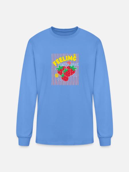 Berry Good Feeling - Men's Long Sleeve T-Shirt - carolina blue