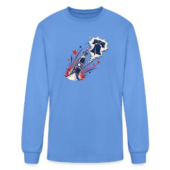 Liberty Bell Spark Soda Burst - Men's Long Sleeve T-Shirt - carolina blue - Front
