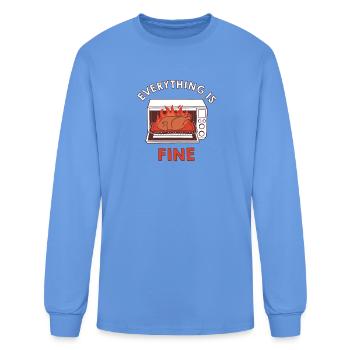Everything Is Fine - Men's Long Sleeve T-Shirt - carolina blue - Front