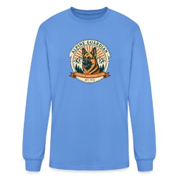 Alpine Guardian German Shepherd Club - Men's Long Sleeve T-Shirt - carolina blue - Front