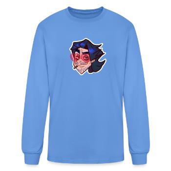 Cole Ceres with glasses - Men's Long Sleeve T-Shirt - carolina blue - Front