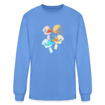 Ostrich Bird Illustration Birdie - Men's Long Sleeve T-Shirt - carolina blue - Front