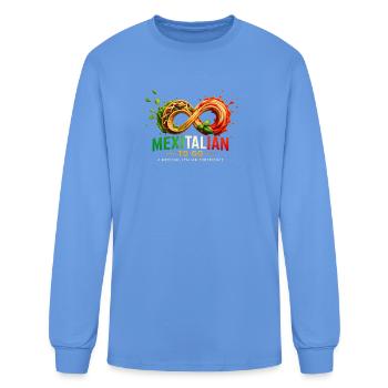 Mexitalian Fusion Infinity - T-shirt à manches longues Homme - bleu caroline - Devant