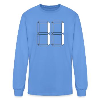 NUMBER 11 Eleven Birthday Gift Digital - Men's Long Sleeve T-Shirt - carolina blue - Front