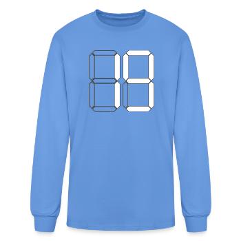 NUMBER 19 nineteen Birthday Gift Digital - Men's Long Sleeve T-Shirt - carolina blue - Front