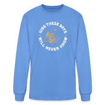 Rotary Dial Phone - Men's Long Sleeve T-Shirt - carolina blue - Front