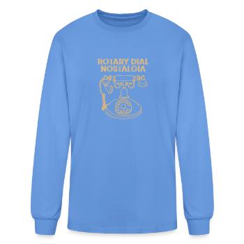 Antique Collection Rotary Phone - Men's Long Sleeve T-Shirt - carolina blue - Front