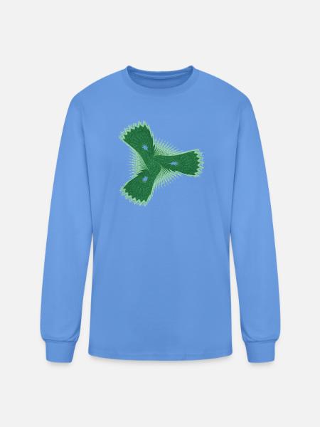 Der schüchterne Seestern – Fractal Art - Men's Long Sleeve T-Shirt - carolina blue