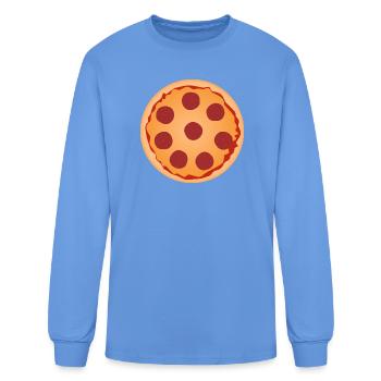 Pepperoni Pizza Slice Art - Men's Long Sleeve T-Shirt - carolina blue - Front
