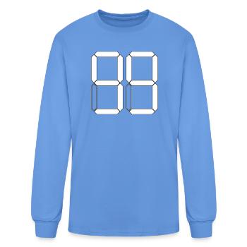 NUMBER 99 ninety-nine Birthday Gift Digital - Men's Long Sleeve T-Shirt - carolina blue - Front