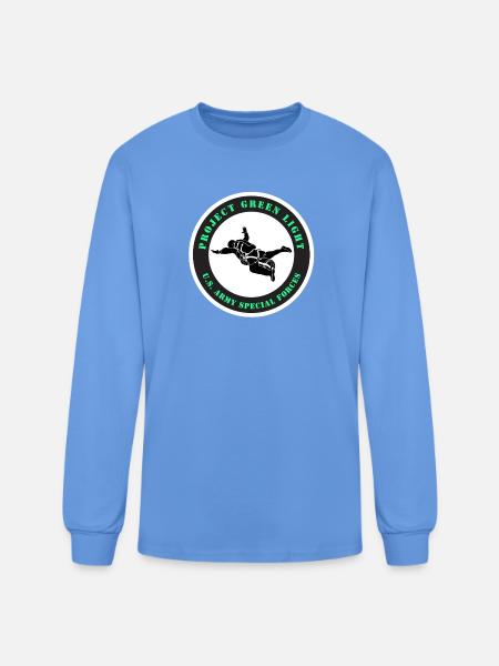 Project Green Light - Men's Long Sleeve T-Shirt - carolina blue