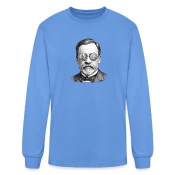 Louis Pasteur Laboratory Shades Reflection - Men's Long Sleeve T-Shirt - carolina blue - Front