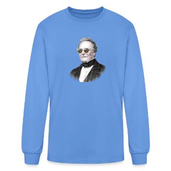 Charles Babbage Mechanical Computer Shades Reflect - Men's Long Sleeve T-Shirt - carolina blue - Front