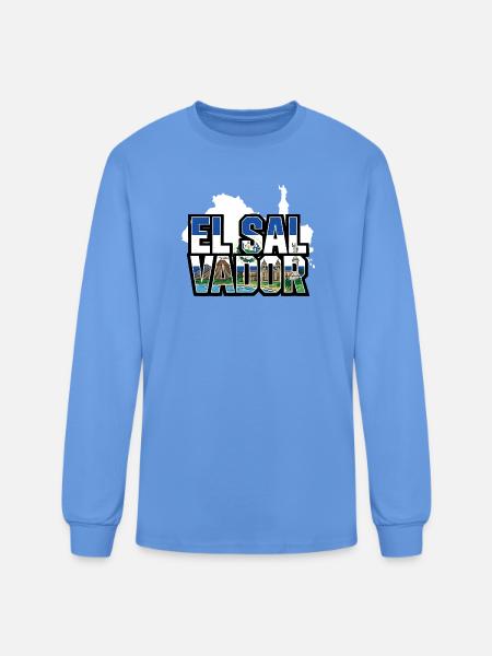 el_salvador - Men's Long Sleeve T-Shirt - carolina blue
