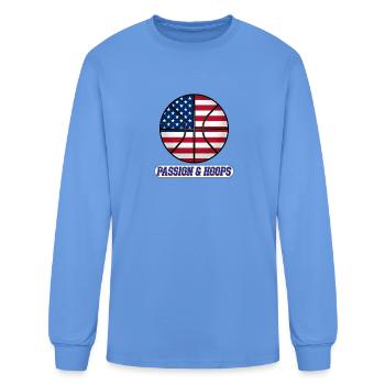 T-shirt Basketball United States American - Sports - Men's Long Sleeve T-Shirt - carolina blue - Front