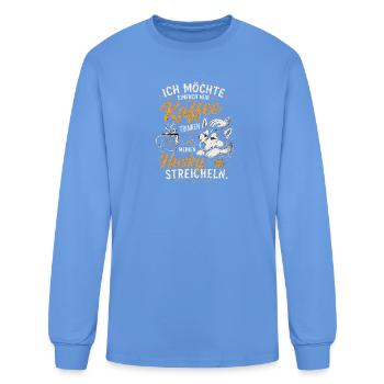 Ich_moechte_einfach_nur_Kaffee_trinken_und_mein - Men's Long Sleeve T-Shirt - carolina blue - Front