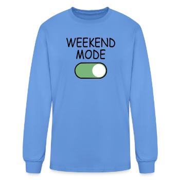 Toggle on Green Minimalism - Men's Long Sleeve T-Shirt - carolina blue - Front