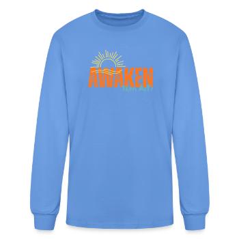 AWAKEN_Then_Act - Men's Long Sleeve T-Shirt - carolina blue - Front