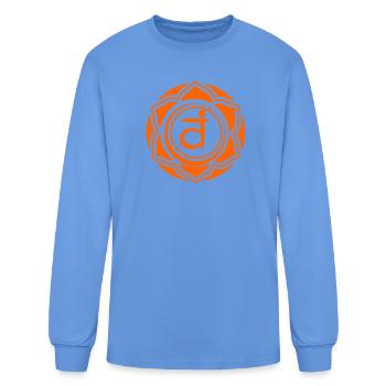 Sacral Chakra - Svadishthana - Men's Long Sleeve T-Shirt - carolina blue - Front