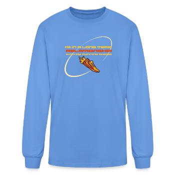 long term relationship with my running shoes - Men's Long Sleeve T-Shirt - carolina blue - Front