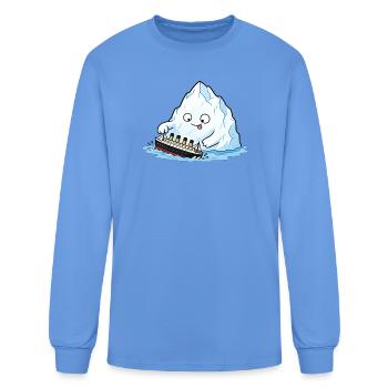 Titanic Funny Titanic and berg Parody Play For Men - Men's Long Sleeve T-Shirt - carolina blue - Front