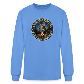 I Make Beer Disappear Craft Beer - Men's Long Sleeve T-Shirt - carolina blue - Front