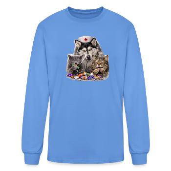 Pet Nurse Candy Chaos - Men's Long Sleeve T-Shirt - carolina blue - Front