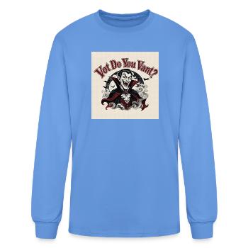 Vampire Want - Men's Long Sleeve T-Shirt - carolina blue - Front
