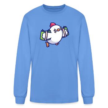 Cashwing Chicken - Men's Long Sleeve T-Shirt - carolina blue - Front