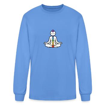 Chakra Meditation Balance - Men's Long Sleeve T-Shirt - carolina blue - Front