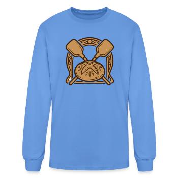 Bakers Peel Bread Crest - Men's Long Sleeve T-Shirt - carolina blue - Front