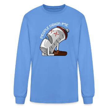 Funny Introvert Design Sarcastic Sarcasm Humor - Men's Long Sleeve T-Shirt - carolina blue - Front