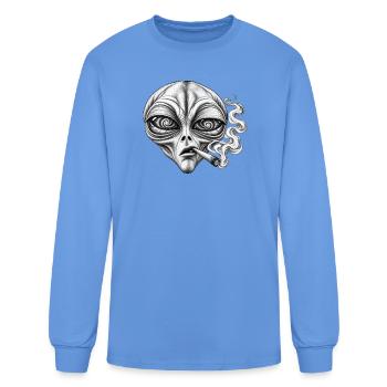 Trance_alert - Men's Long Sleeve T-Shirt - carolina blue - Front