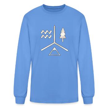 Nature is calling - Outdoor lover - Men's Long Sleeve T-Shirt - carolina blue - Front