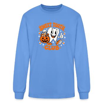 Sweet Tooth Club Halloween Trick Or Treat Candy - Men's Long Sleeve T-Shirt - carolina blue - Front