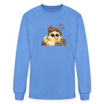 Yang Lake Gangster Duck - Men's Long Sleeve T-Shirt - carolina blue - Front